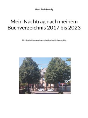 cover image of Mein Nachtrag nach meinem Buchverzeichnis 2017 bis 2023